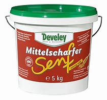 Develey Mittelscharfer Senf - Medium Mustard 11lb. Pail